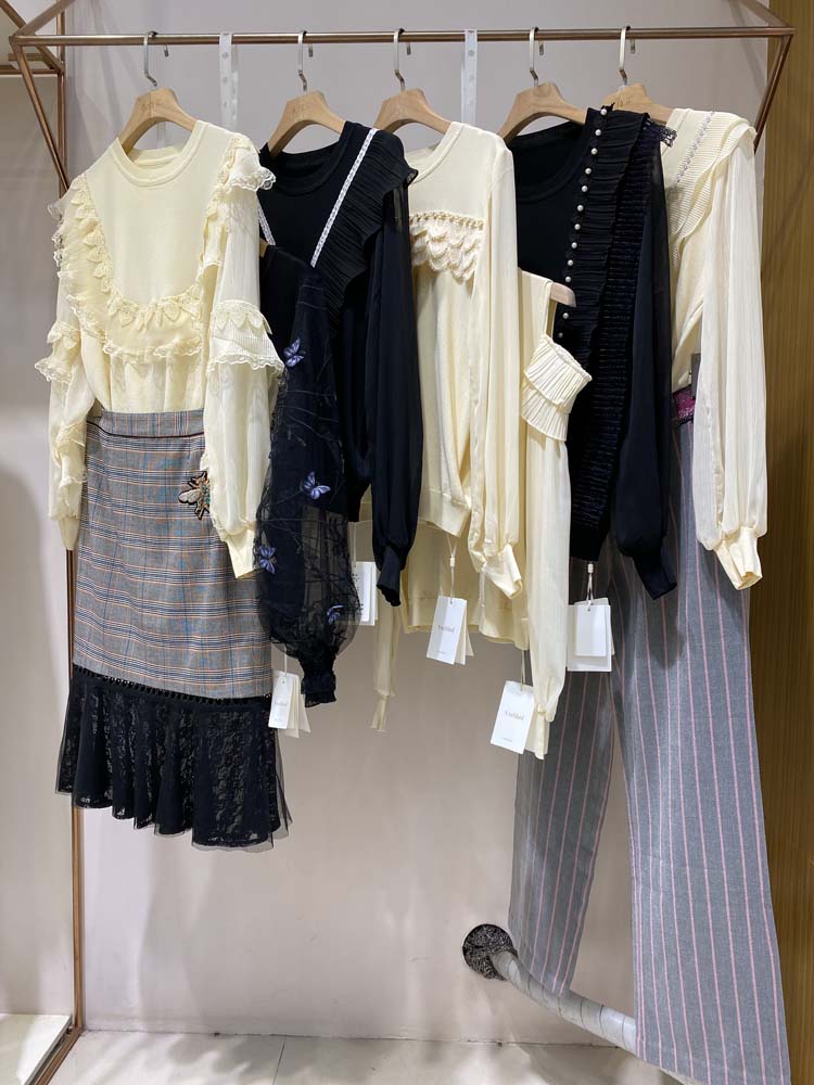 维拉玛拉2021秋高端女装尾货清仓品牌折扣专柜杂款连衣裙直播货源